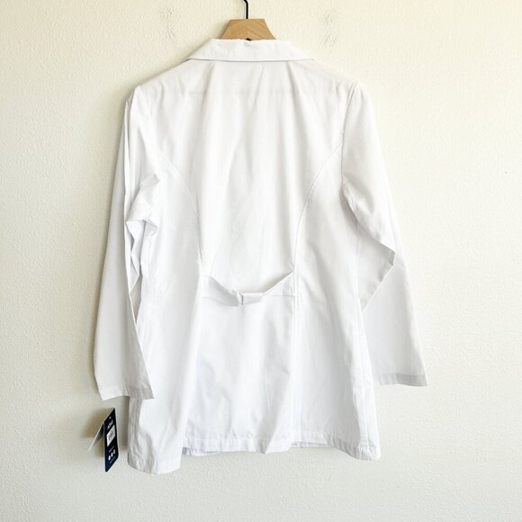 NWT Adar Scrub Jacket White Classic Fit Doctor Nurse Lab Coat 806 - Picture 6 of 8